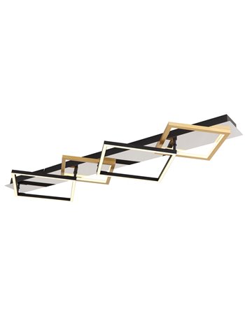 Lesina plafoniera metallo cromato LED IP20