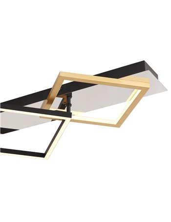 Lesina plafoniera metallo cromato LED IP20