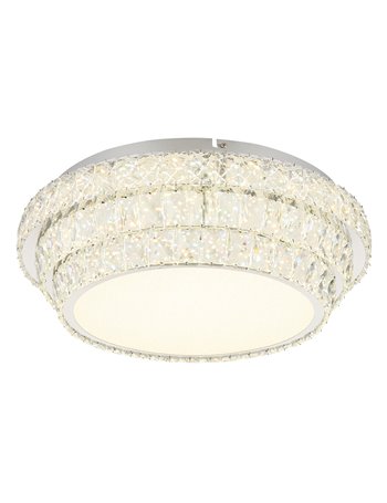 Klara plafoniera metallo cromato LED IP20
