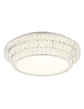 Klara plafoniera metallo cromato LED IP20