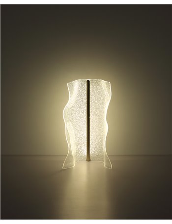 Saque plafoniera metallo nichel satinato LED IP20