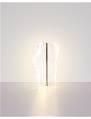 Saque plafoniera metallo nichel satinato LED IP20