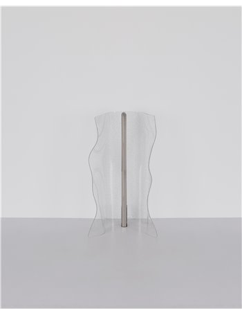 Saque plafoniera metallo nichel satinato LED IP20