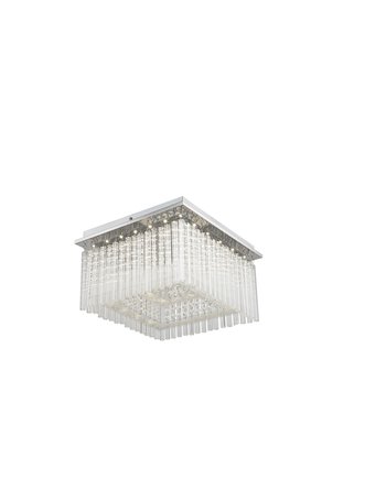 Vince plafoniera metallo cromato LED IP20