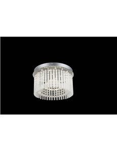 Joyce plafoniera metallo cromato LED IP20 2