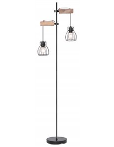 Mina Piantana metallo nero 2x E27