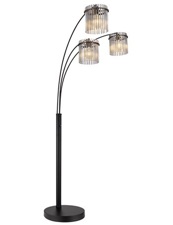 Gorley Piantana metallo nero satinato 3x E27