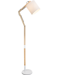 Mattis Piantana metallo bianco 1x E27