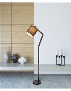 Mattis Piantana metallo nero 1x E27 2