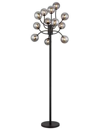 Riha Piantana metallo nero satinato 12x G9 LED