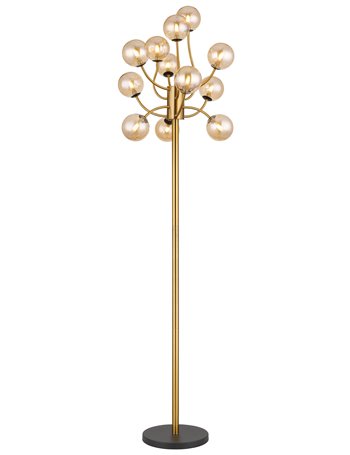 Riha Piantana metallo color oro satinato 12x G9 LED