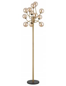 Riha Piantana metallo color oro satinato 12x G9 LED 2