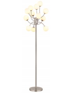 Riha Piantana metallo nichel satinato 12x G9 LED