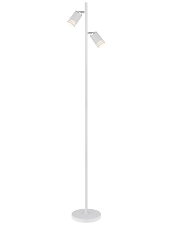 Korben Piantana metallo bianco satinato 2x GU10 LED