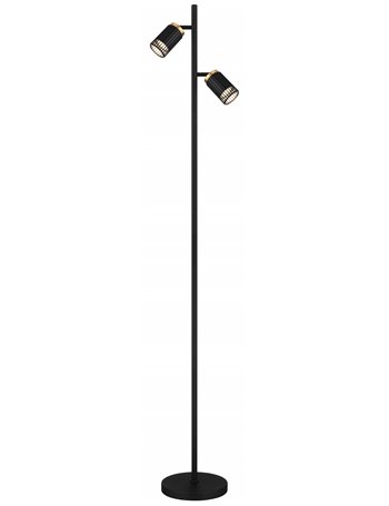 Korben Piantana metallo nero satinato 2x GU10 LED