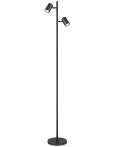 James Piantana metallo grigio satinato 2x GU10 LED