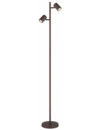 James Piantana metallo color bronzo satinato 2x GU10 LED