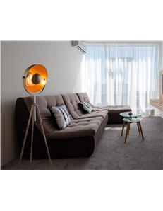 Xirena i Piantana metallo color ruggine 1x E27 2
