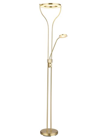 Ebro piantana ottone satinato satinato LED
