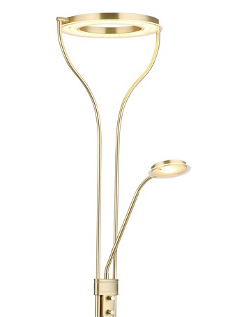 Ebro piantana ottone satinato satinato LED