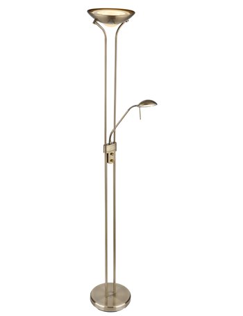 Leonas piantana metallo ottone antico LED