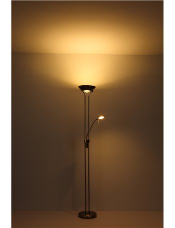 Leonas piantana metallo ottone antico LED