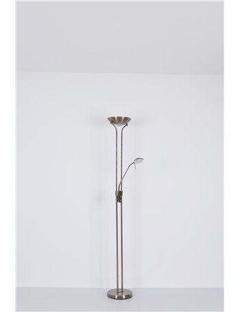 Leonas piantana metallo ottone antico LED