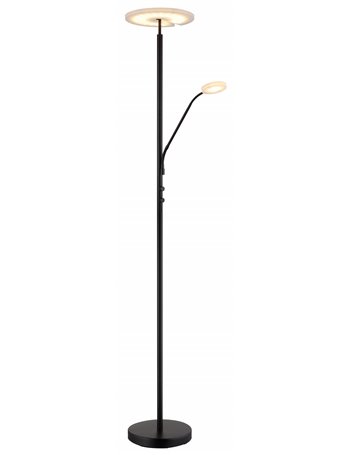 Stanford piantana metallo nero satinato LED