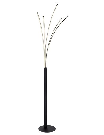Bizzy Piantana metallo nero satinato LED
