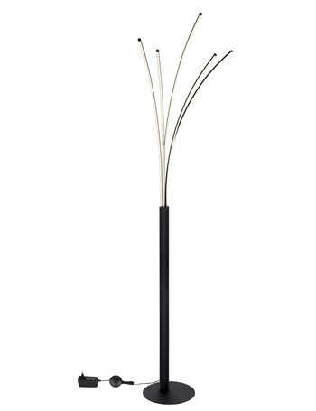 Bizzy Piantana metallo nero satinato LED