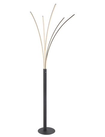 Bizzy Piantana metallo nero satinato LED