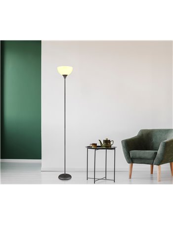 Wilbur Piantana metallo color titanio satinato 1x E27