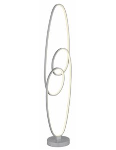 Spira Piantana metallo color argento satinato LED