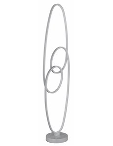 Spira Piantana metallo color argento satinato LED 2