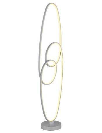 Spira Piantana metallo color argento satinato LED