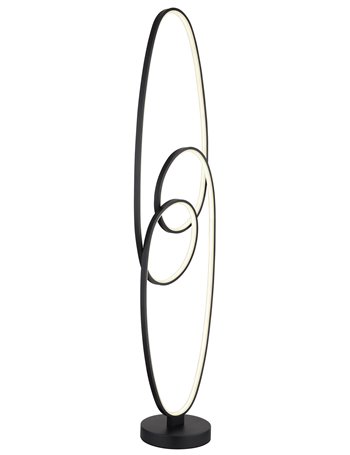 Spira Piantana metallo nero satinato LED