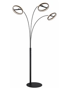 Della Piantana metallo nero satinato LED