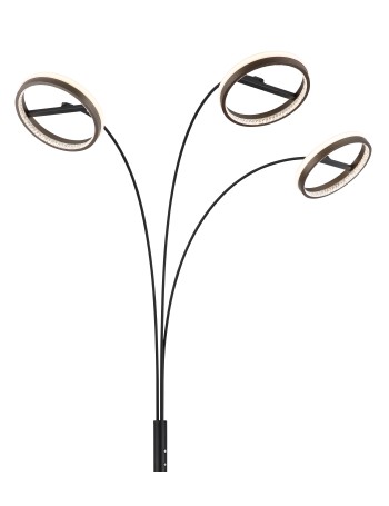 Della Piantana metallo nero satinato LED