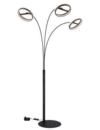 Della Piantana metallo nero satinato LED