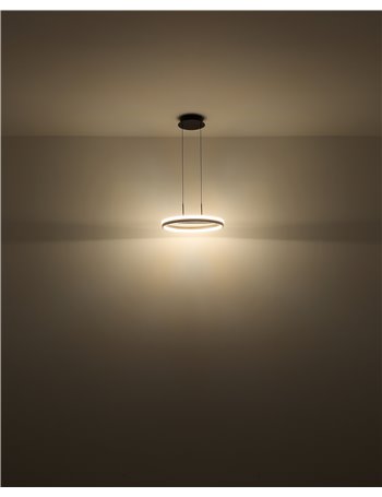 Della Piantana metallo nero satinato LED