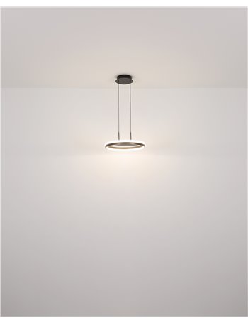 Della Piantana metallo nero satinato LED