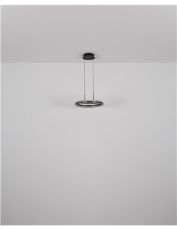 Della Piantana metallo nero satinato LED