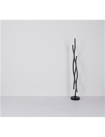 Geronimo Piantana metallo nero satinato LED