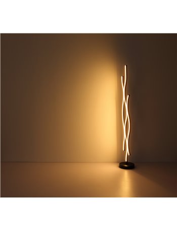 Geronimo Piantana metallo nero satinato LED