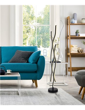 Geronimo Piantana metallo nero satinato LED