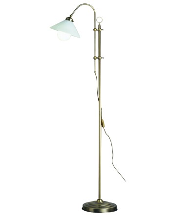 Landlife Piantana metallo ottone antico 1x E27