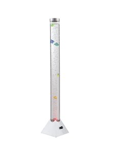 Mendoza Piantana plastica argento metallizzato 12x LED RGB