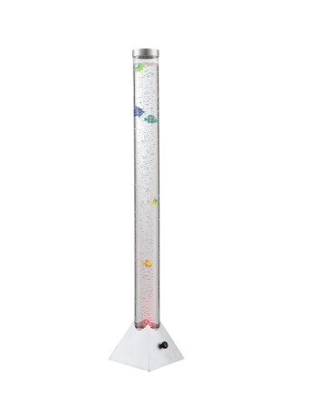 Mendoza Piantana plastica argento metallizzato 12x LED RGB
