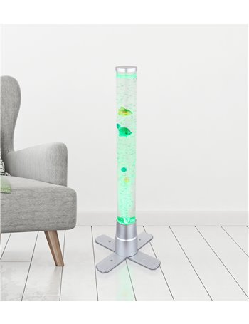 Mendoza Piantana plastica color argento LED RGB