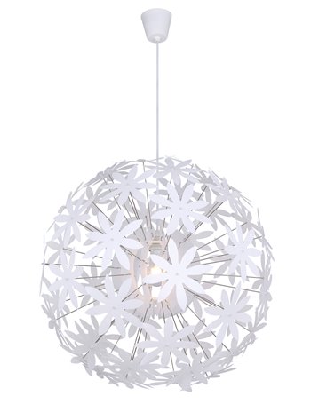 Stella lampada a sospensione plastica bianco satinato  1x e27
